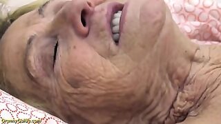 90 year old hairey granny has big black cock in ass